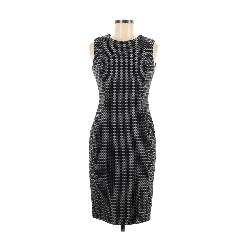 Calvin Klein Geometric print sheath Dress, 6, knee length